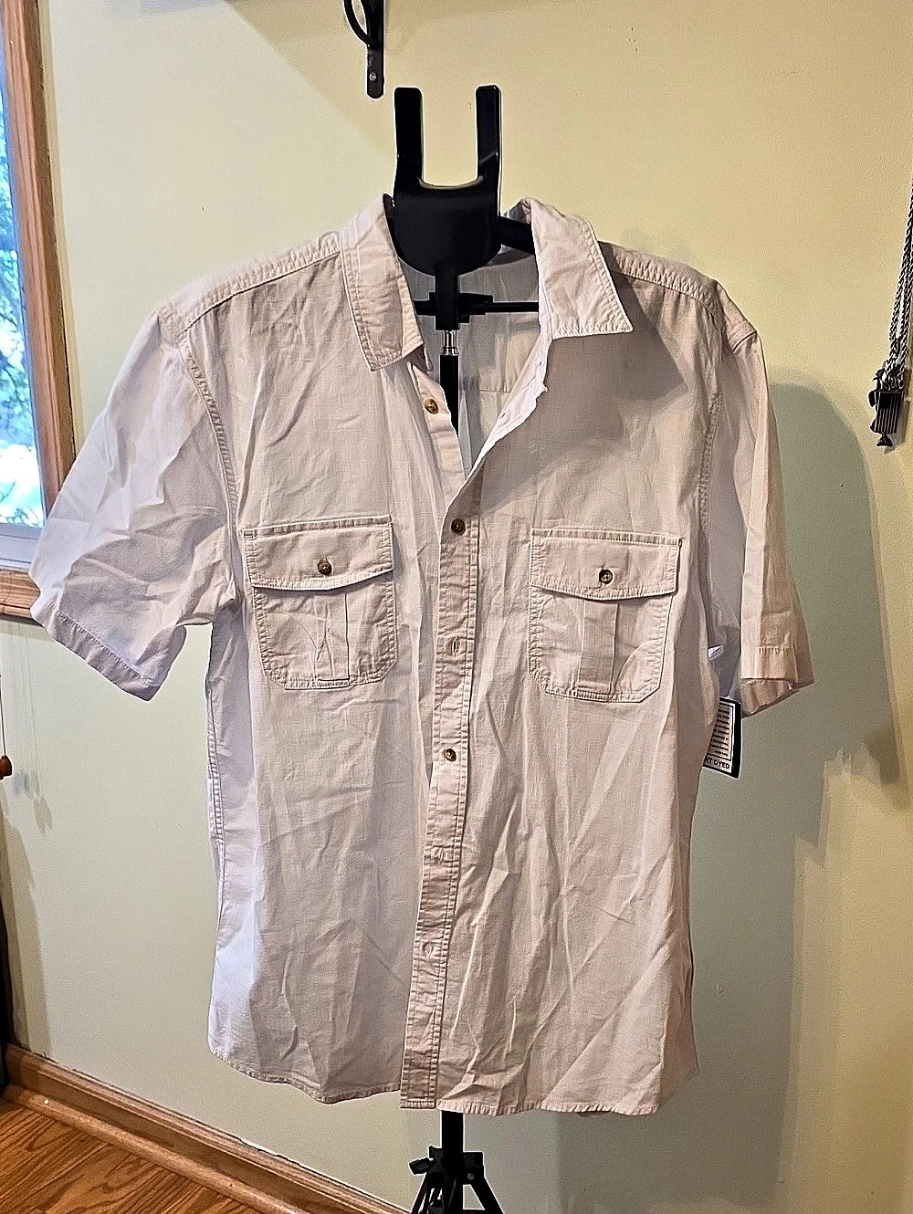 Kmart Men's Short Sleeve Button Down White XLT NWT